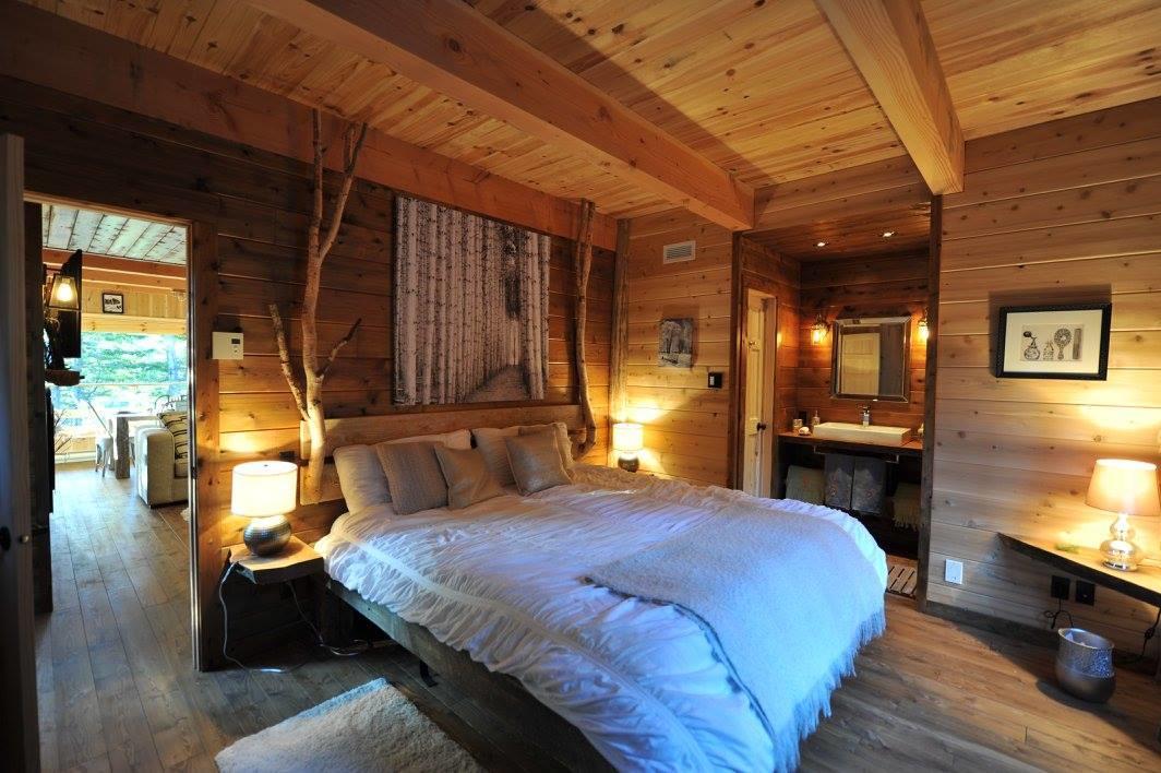 Les Bouleaux - Les Chalets Spa Canada ラ・マルベー エクステリア 写真