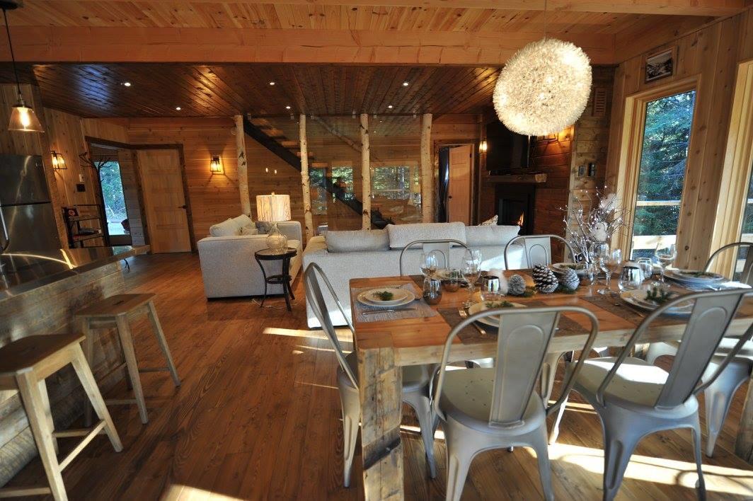 Les Bouleaux - Les Chalets Spa Canada ラ・マルベー エクステリア 写真