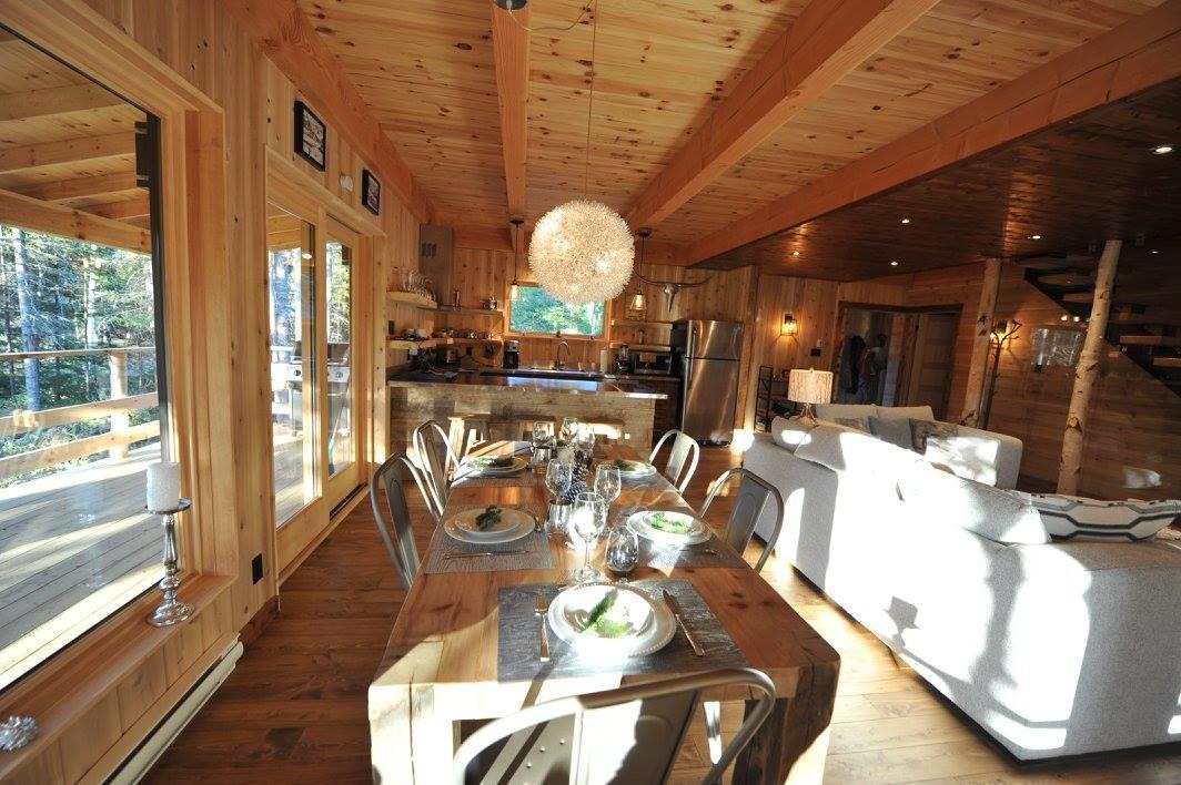 Les Bouleaux - Les Chalets Spa Canada ラ・マルベー エクステリア 写真