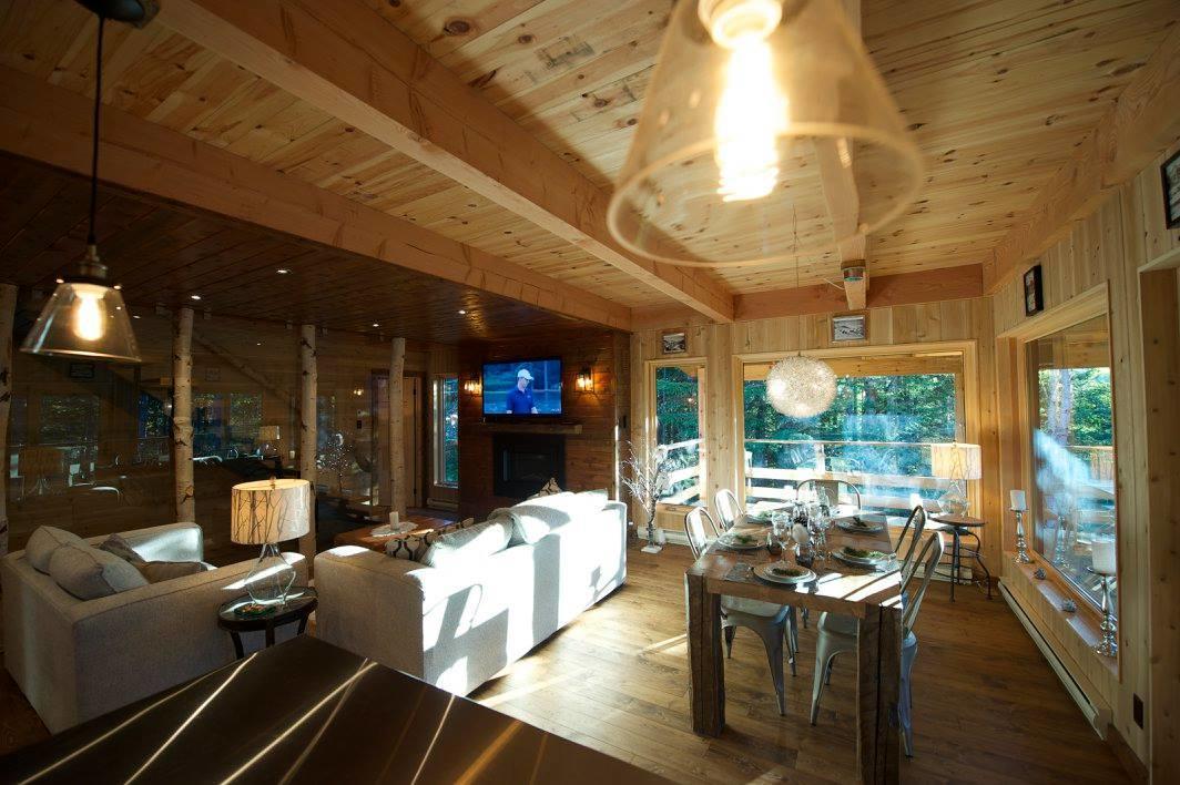 Les Bouleaux - Les Chalets Spa Canada ラ・マルベー エクステリア 写真