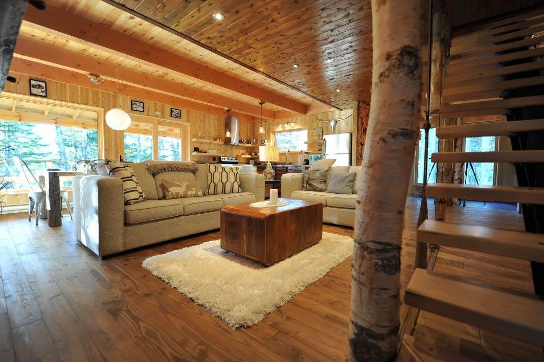 Les Bouleaux - Les Chalets Spa Canada ラ・マルベー エクステリア 写真