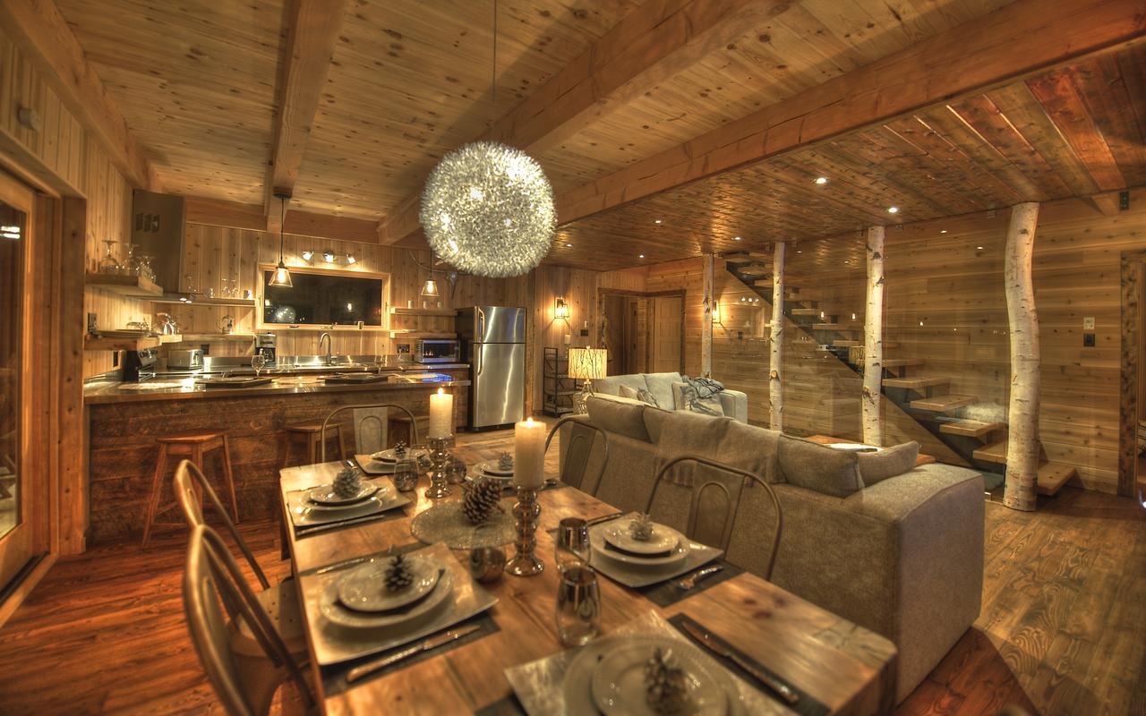 Les Bouleaux - Les Chalets Spa Canada ラ・マルベー エクステリア 写真