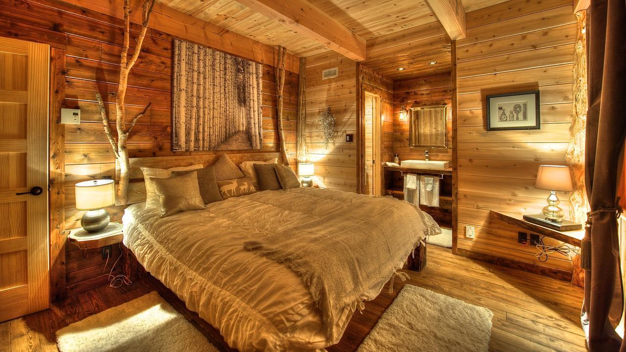 Les Bouleaux - Les Chalets Spa Canada ラ・マルベー エクステリア 写真