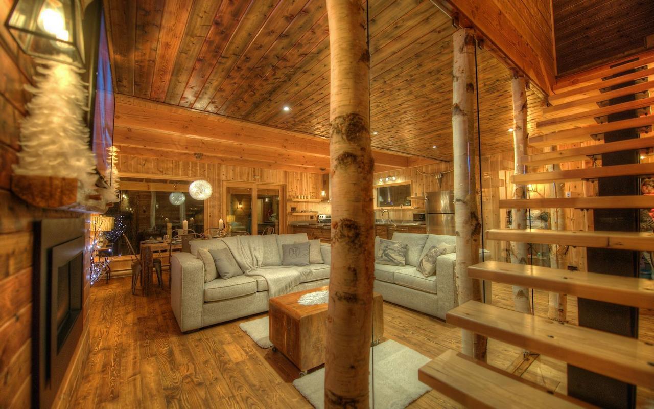 Les Bouleaux - Les Chalets Spa Canada ラ・マルベー エクステリア 写真